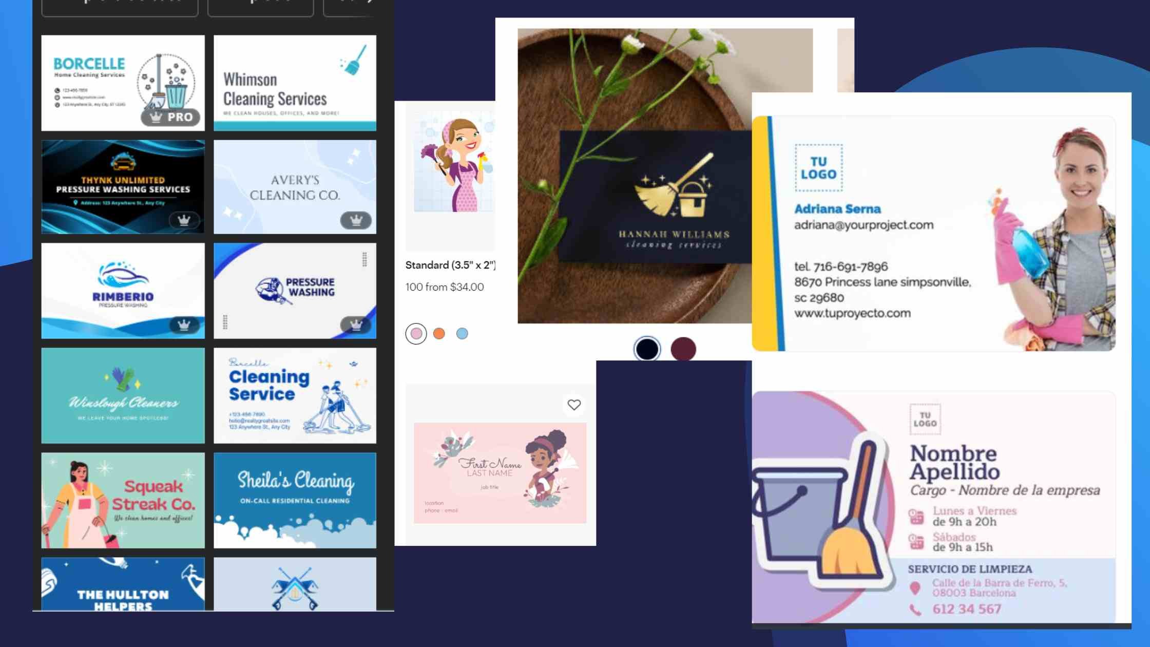 Tarjetas de Limpieza